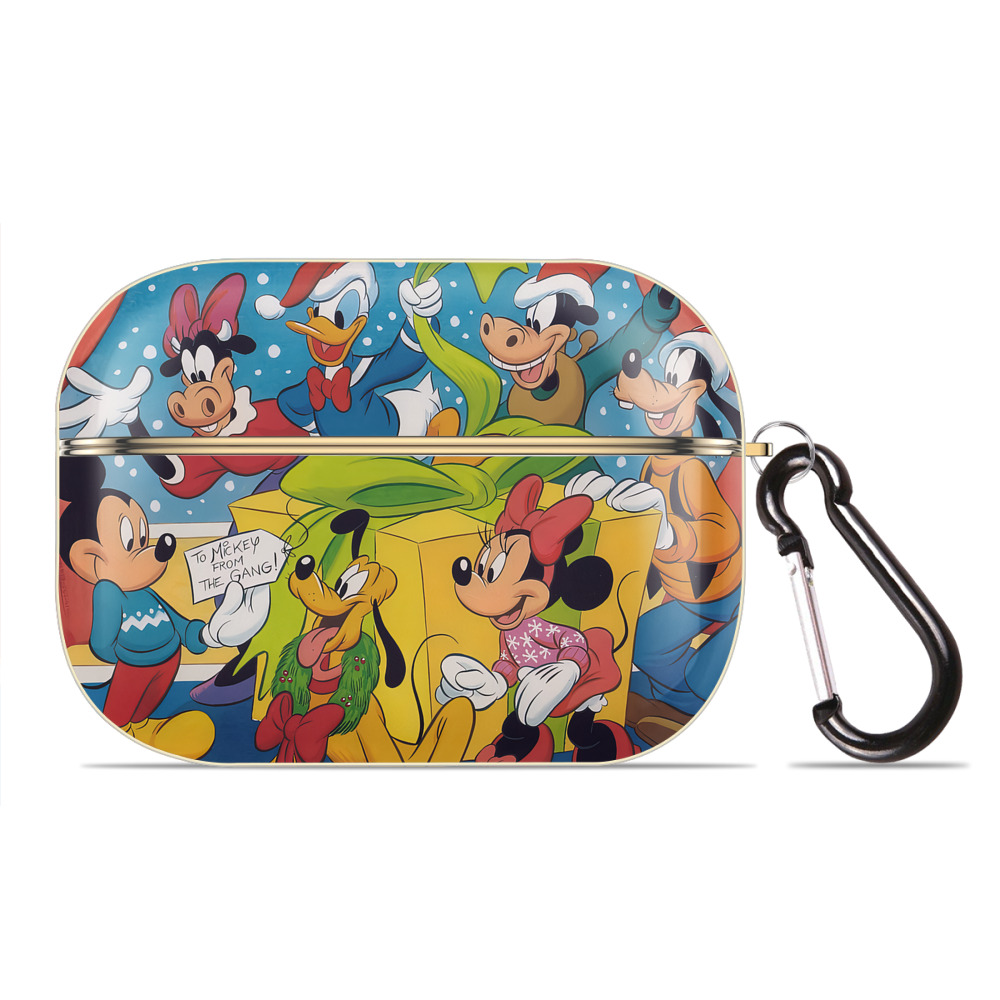 （画像用） ミッキーマウス Mickey Mouse 【AirPods Pro用】ハードシェル保護ケース｜耐衝撃・防指紋・カラビナ付き商品仕様