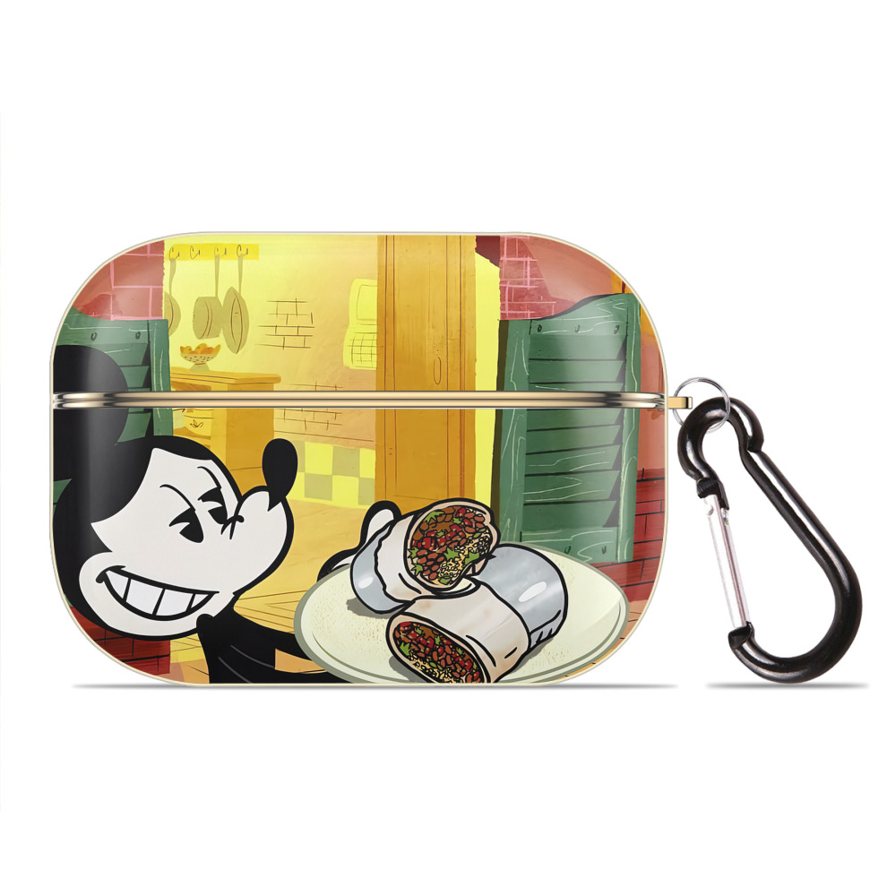 （画像用） ミッキーマウス Mickey Mouse 【AirPods Pro用】ハードシェル保護ケース｜耐衝撃・防指紋・カラビナ付き商品仕様