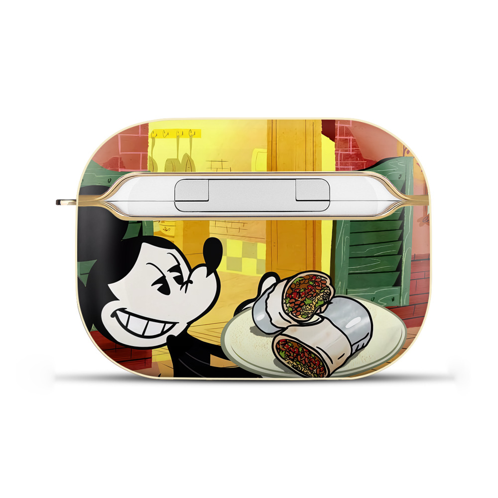 （画像用） ミッキーマウス Mickey Mouse 【AirPods Pro用】ハードシェル保護ケース｜耐衝撃・防指紋・カラビナ付き商品仕様