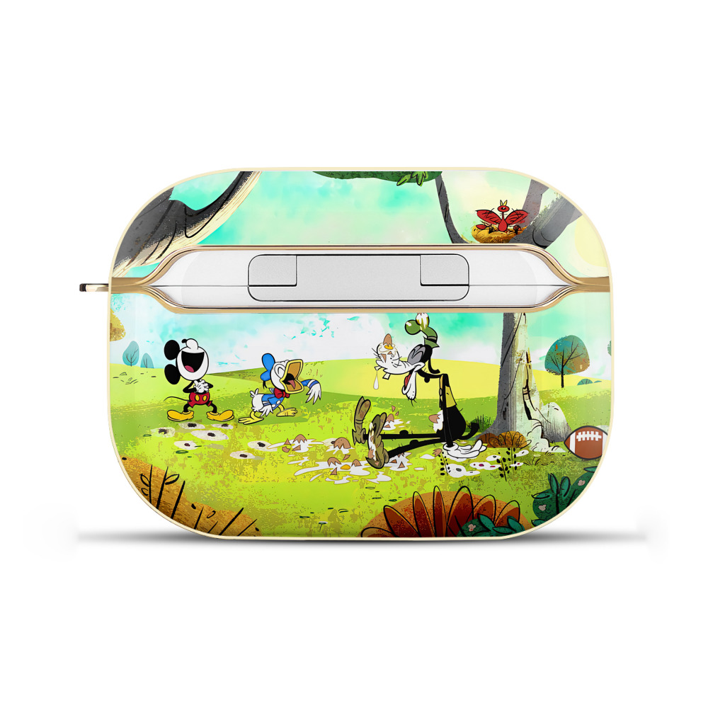 （画像用） ミッキーマウス Mickey Mouse 【AirPods Pro用】ハードシェル保護ケース｜耐衝撃・防指紋・カラビナ付き商品仕様