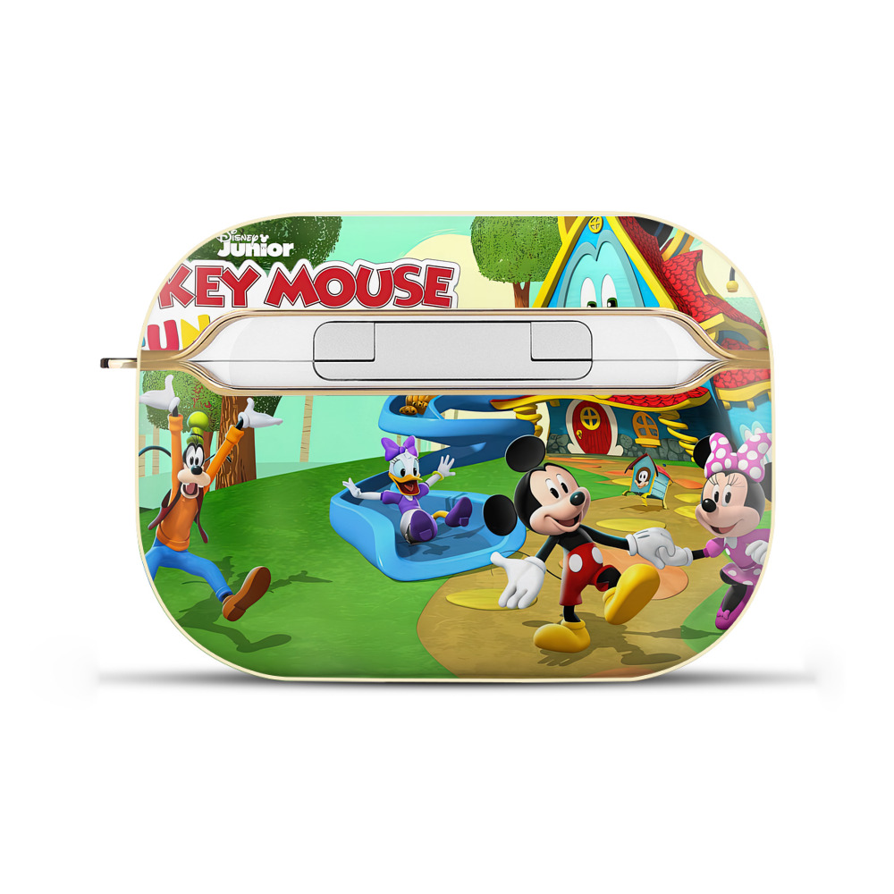 （画像用） ミッキーマウス Mickey Mouse 【AirPods Pro用】ハードシェル保護ケース｜耐衝撃・防指紋・カラビナ付き商品仕様