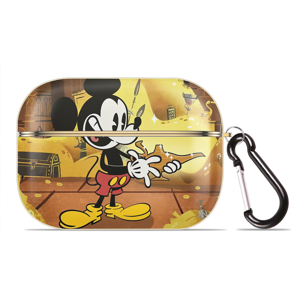 （画像用） ミッキーマウス Mickey Mouse 【AirPods Pro用】ハードシェル保護ケース｜耐衝撃・防指紋・カラビナ付き商品仕様