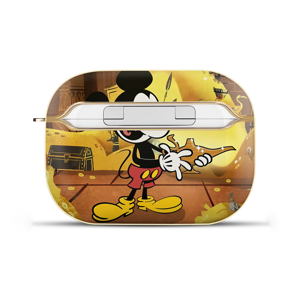 （画像用） ミッキーマウス Mickey Mouse 【AirPods Pro用】ハードシェル保護ケース｜耐衝撃・防指紋・カラビナ付き商品仕様
