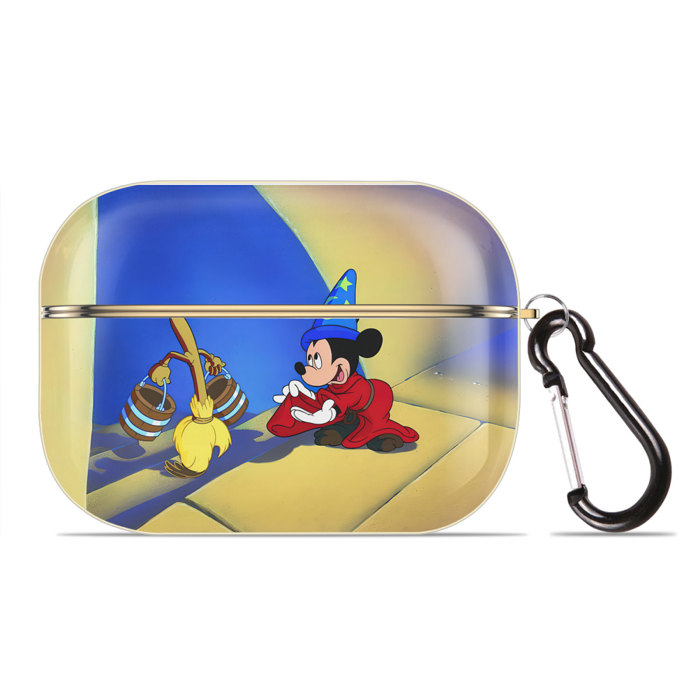 （画像用） ミッキーマウス Mickey Mouse 【AirPods Pro用】ハードシェル保護ケース｜耐衝撃・防指紋・カラビナ付き商品仕様