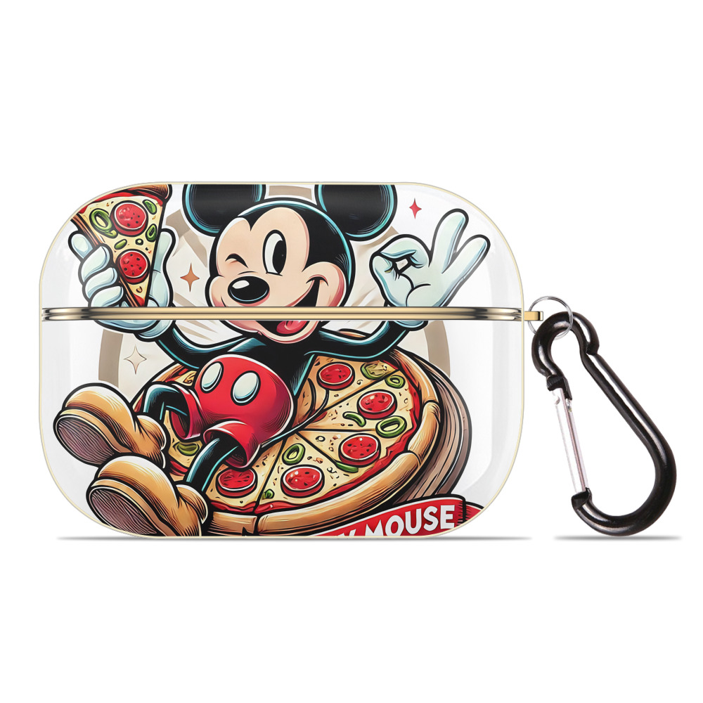 （画像用） ミッキーマウス Mickey Mouse 【AirPods Pro用】ハードシェル保護ケース｜耐衝撃・防指紋・カラビナ付き商品仕様