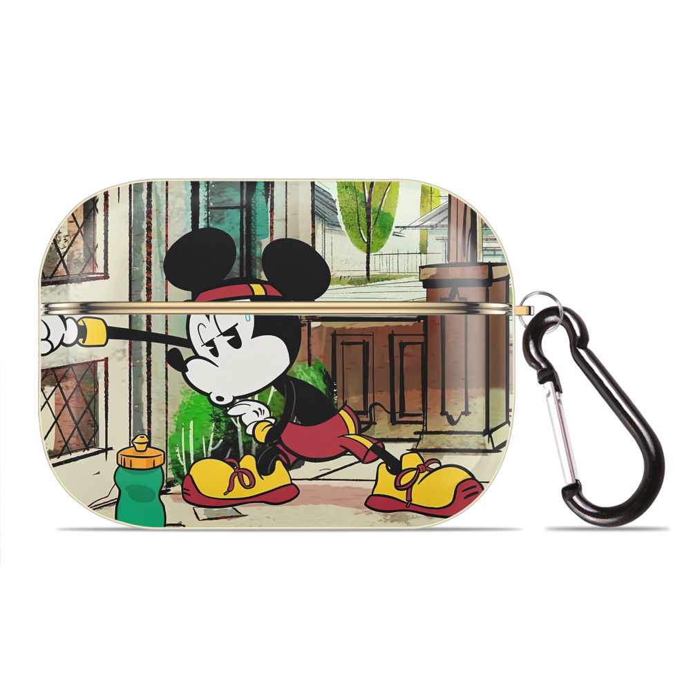 （画像用） ミッキーマウス Mickey Mouse 【AirPods Pro用】ハードシェル保護ケース｜耐衝撃・防指紋・カラビナ付き商品仕様