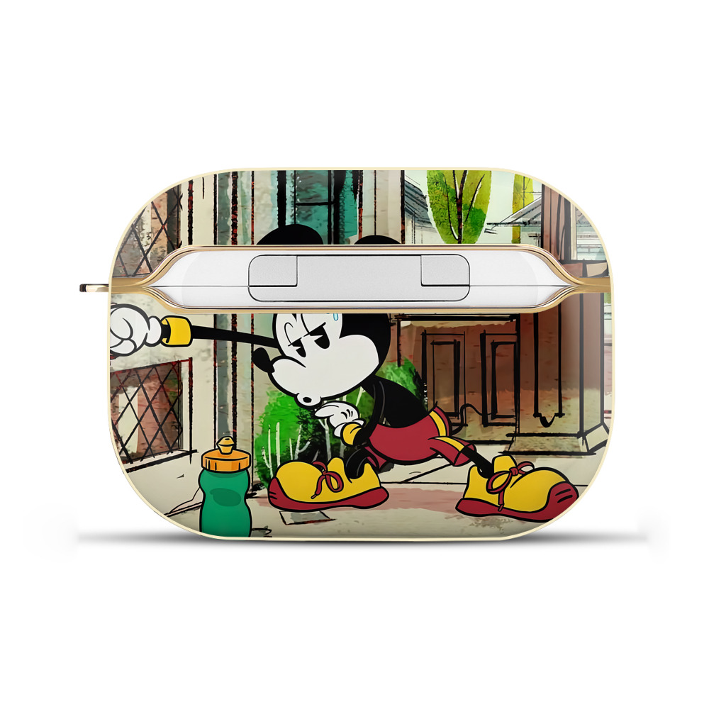 （画像用） ミッキーマウス Mickey Mouse 【AirPods Pro用】ハードシェル保護ケース｜耐衝撃・防指紋・カラビナ付き商品仕様
