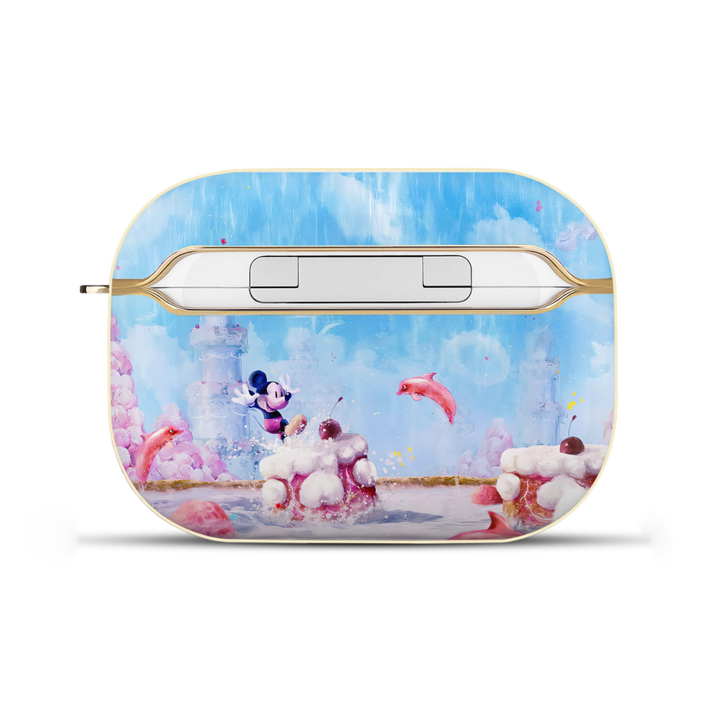 （画像用） ミッキーマウス Mickey Mouse 【AirPods Pro用】ハードシェル保護ケース｜耐衝撃・防指紋・カラビナ付き商品仕様