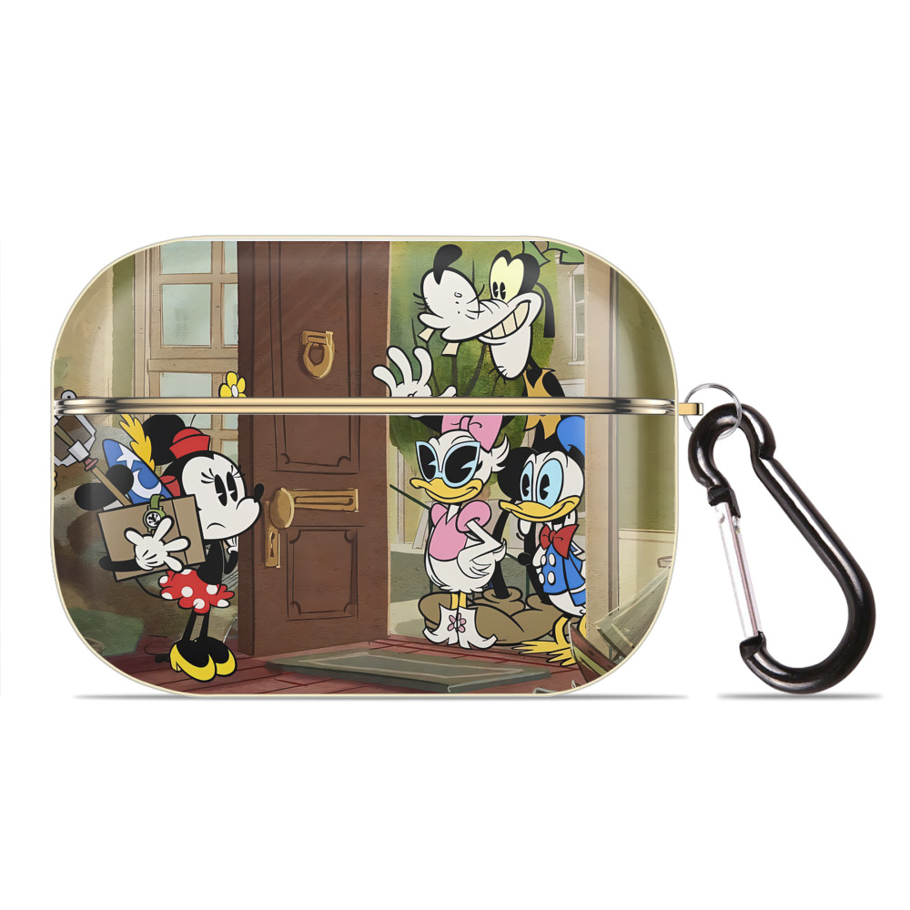 （画像用） ミッキーマウス Mickey Mouse 【AirPods Pro用】ハードシェル保護ケース｜耐衝撃・防指紋・カラビナ付き商品仕様