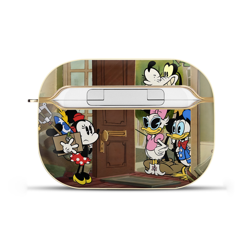 （画像用） ミッキーマウス Mickey Mouse 【AirPods Pro用】ハードシェル保護ケース｜耐衝撃・防指紋・カラビナ付き商品仕様