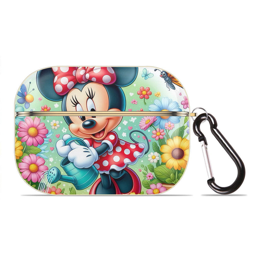 （画像用） ミッキーマウス Mickey Mouse 【AirPods Pro用】ハードシェル保護ケース｜耐衝撃・防指紋・カラビナ付き商品仕様