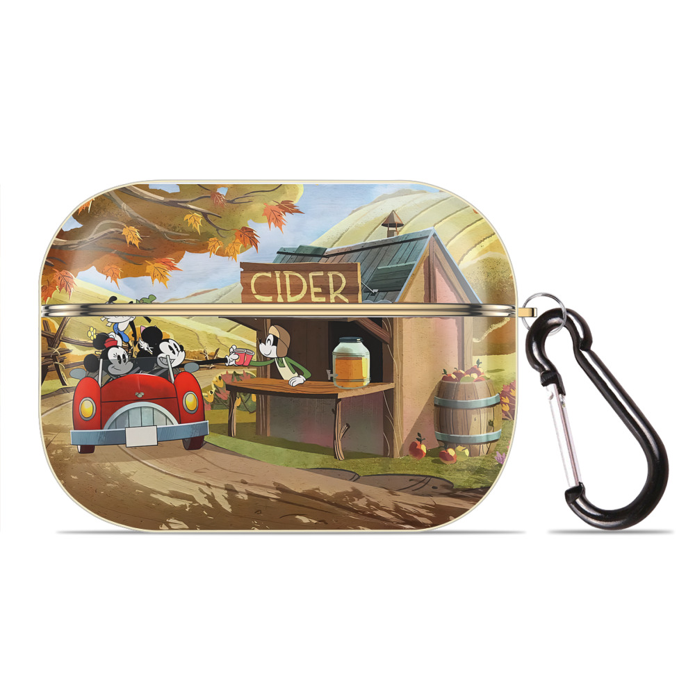 （画像用） ミッキーマウス Mickey Mouse 【AirPods Pro用】ハードシェル保護ケース｜耐衝撃・防指紋・カラビナ付き商品仕様
