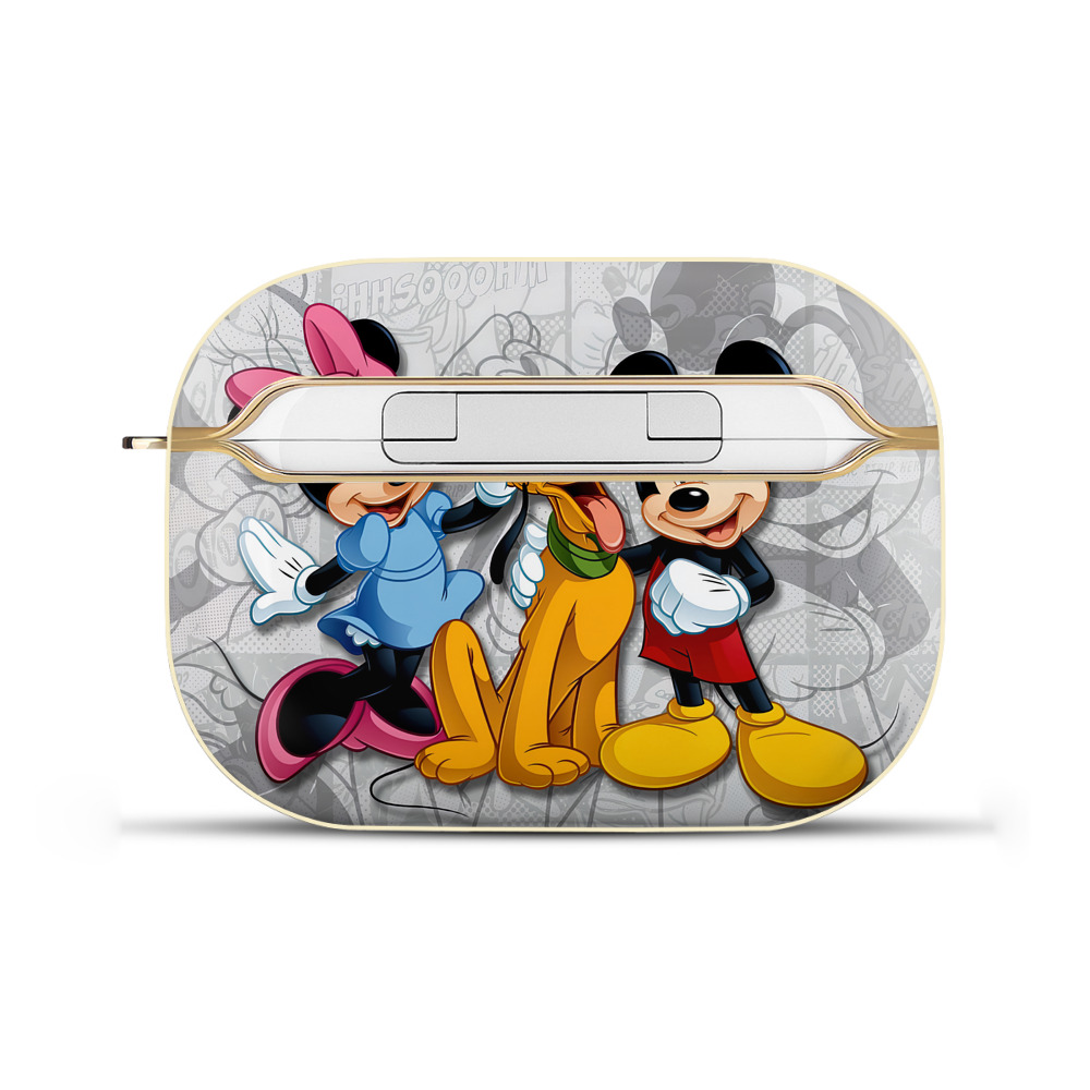 （画像用） ミッキーマウス Mickey Mouse 【AirPods Pro用】ハードシェル保護ケース｜耐衝撃・防指紋・カラビナ付き商品仕様