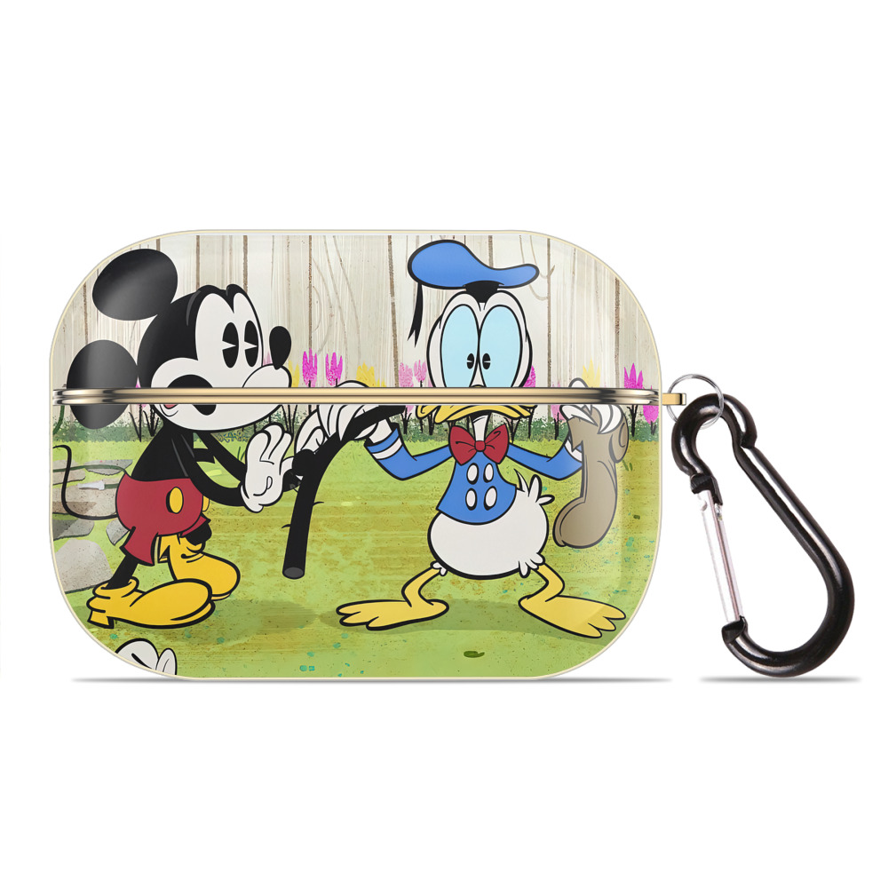 （画像用） ミッキーマウス Mickey Mouse 【AirPods Pro用】ハードシェル保護ケース｜耐衝撃・防指紋・カラビナ付き商品仕様