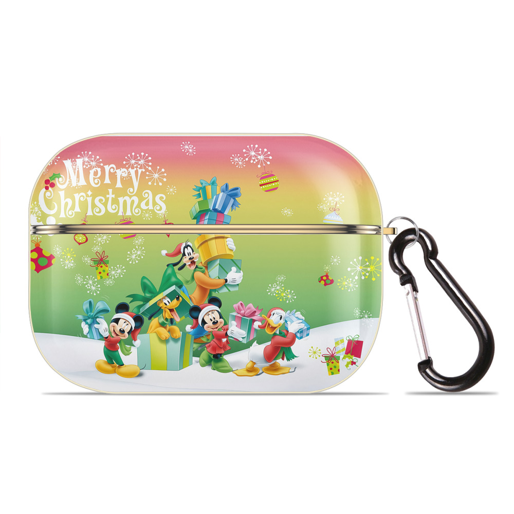 （画像用） ミッキーマウス Mickey Mouse 【AirPods Pro用】ハードシェル保護ケース｜耐衝撃・防指紋・カラビナ付き商品仕様