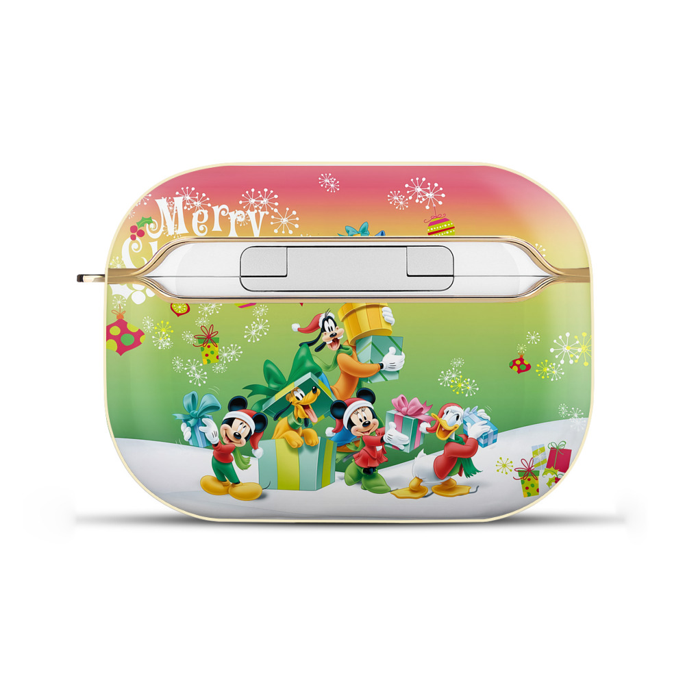 （画像用） ミッキーマウス Mickey Mouse 【AirPods Pro用】ハードシェル保護ケース｜耐衝撃・防指紋・カラビナ付き商品仕様