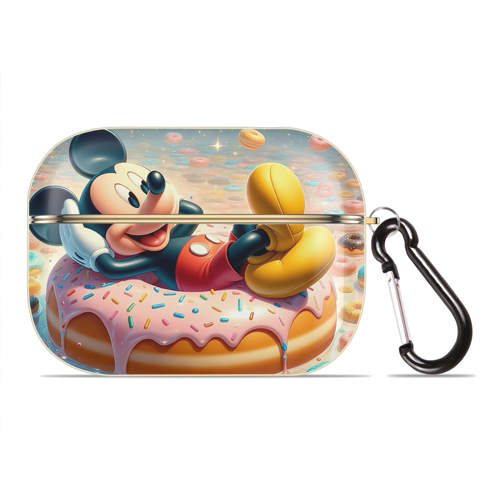（画像用） ミッキーマウス Mickey Mouse 【AirPods Pro用】ハードシェル保護ケース｜耐衝撃・防指紋・カラビナ付き商品仕様