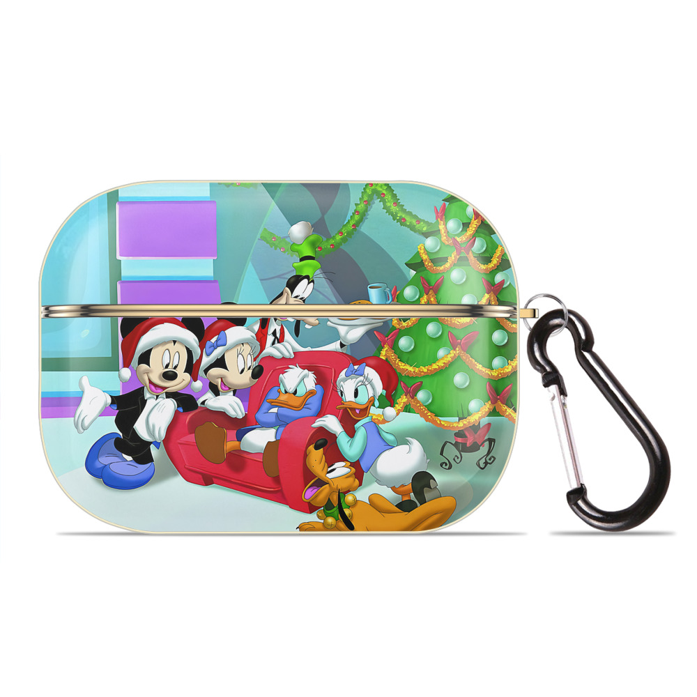 （画像用） ミッキーマウス Mickey Mouse 【AirPods Pro用】ハードシェル保護ケース｜耐衝撃・防指紋・カラビナ付き商品仕様