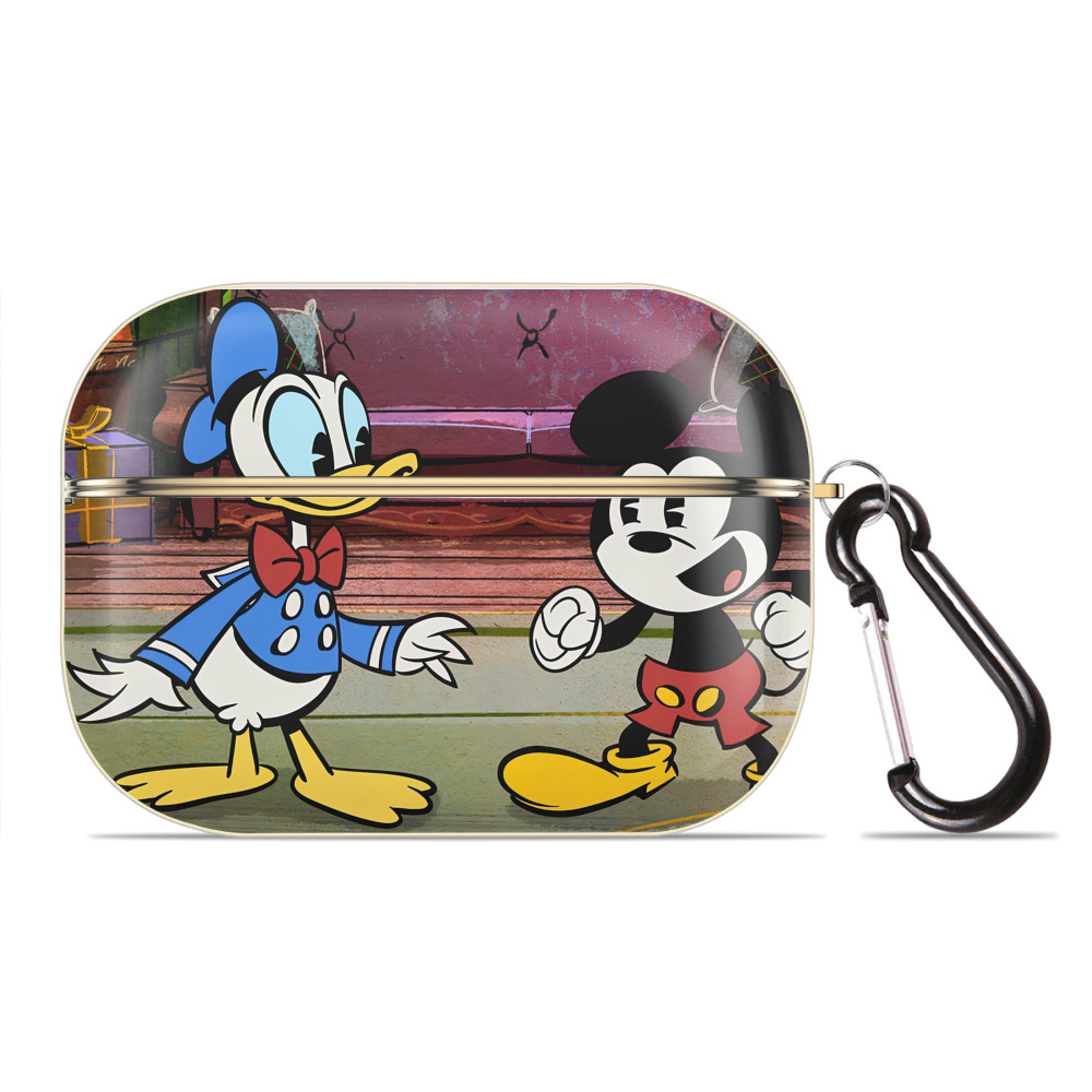 （画像用） ミッキーマウス Mickey Mouse 【AirPods Pro用】ハードシェル保護ケース｜耐衝撃・防指紋・カラビナ付き商品仕様