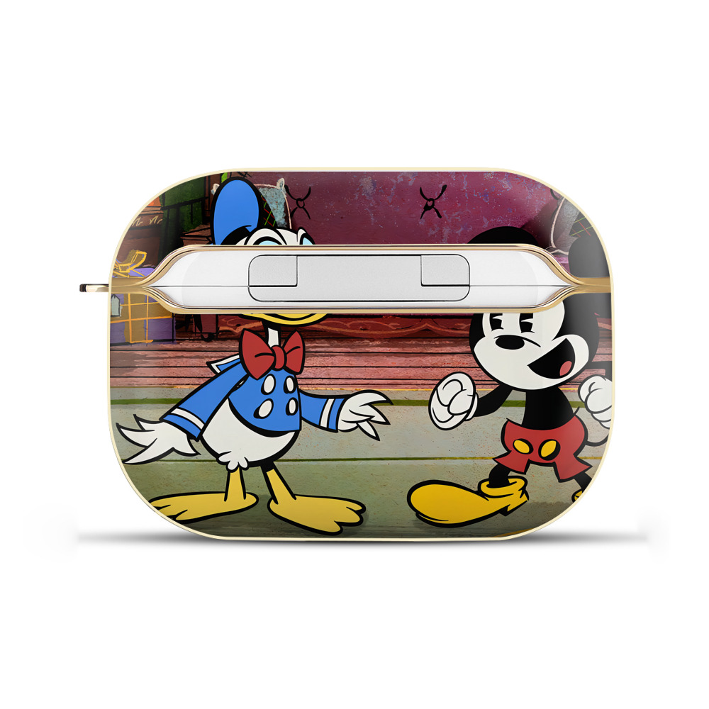 （画像用） ミッキーマウス Mickey Mouse 【AirPods Pro用】ハードシェル保護ケース｜耐衝撃・防指紋・カラビナ付き商品仕様