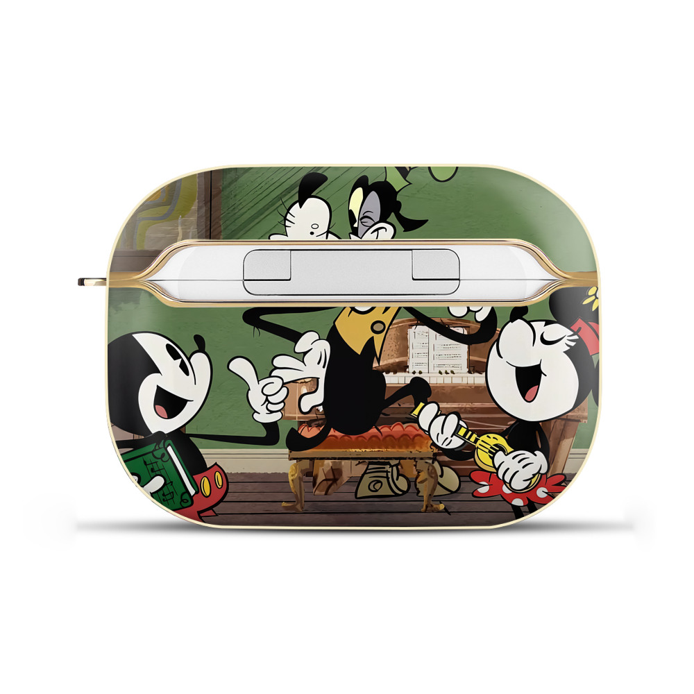 （画像用） ミッキーマウス Mickey Mouse 【AirPods Pro用】ハードシェル保護ケース｜耐衝撃・防指紋・カラビナ付き商品仕様