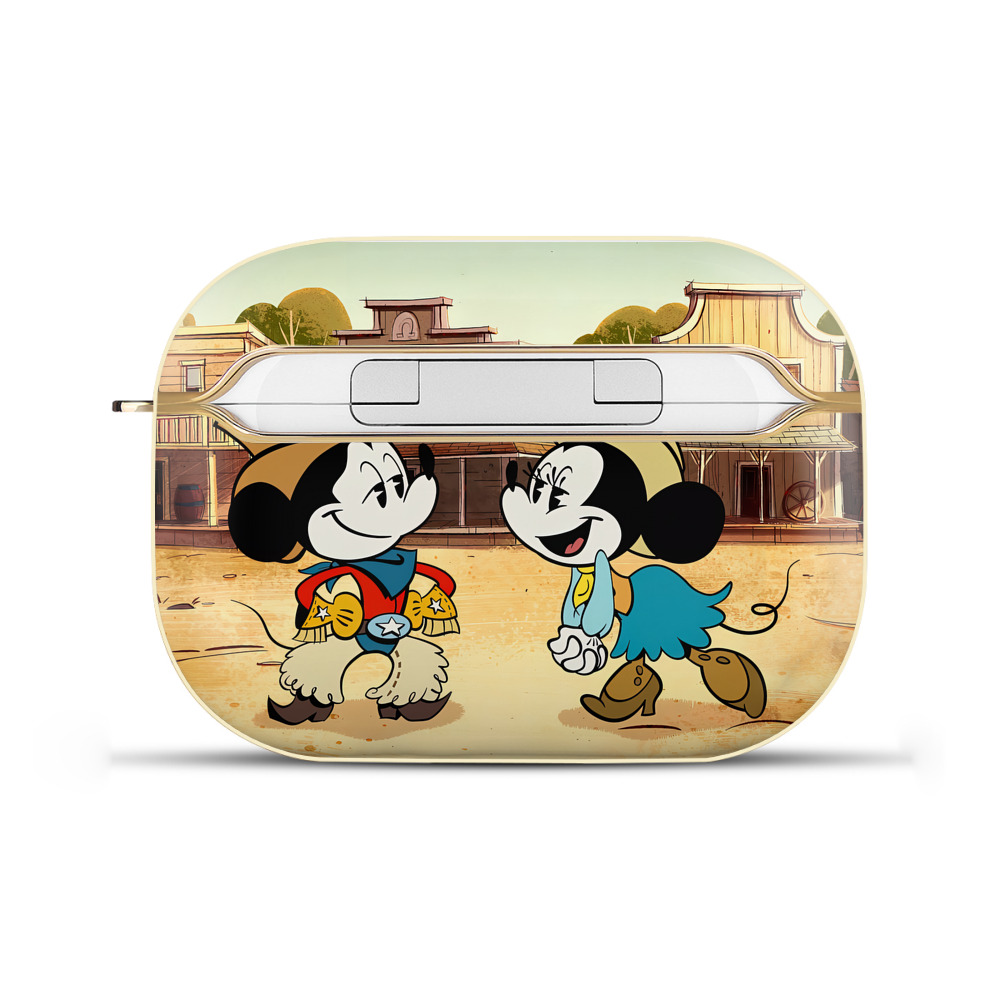 （画像用） ミッキーマウス Mickey Mouse 【AirPods Pro用】ハードシェル保護ケース｜耐衝撃・防指紋・カラビナ付き商品仕様