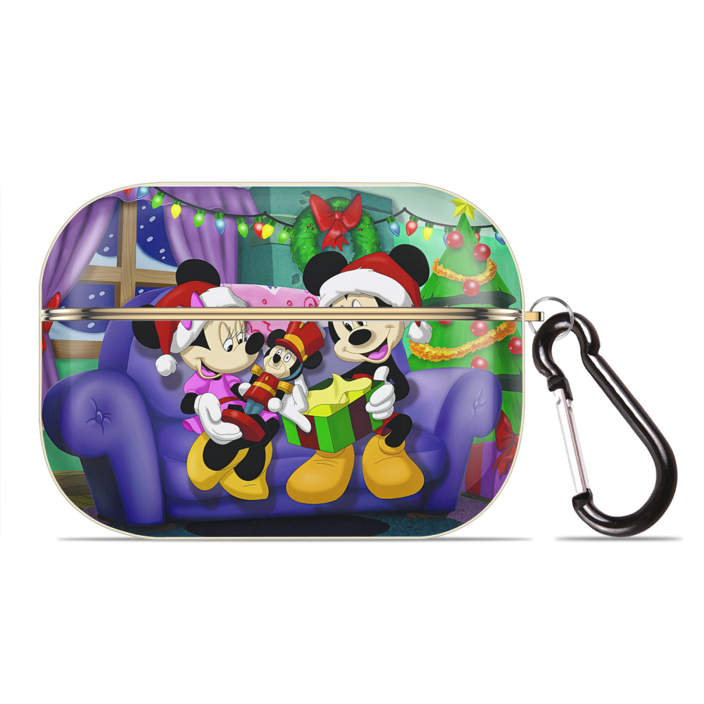 （画像用） ミッキーマウス Mickey Mouse 【AirPods Pro用】ハードシェル保護ケース｜耐衝撃・防指紋・カラビナ付き商品仕様