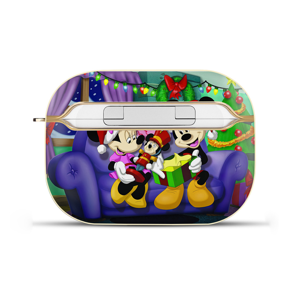（画像用） ミッキーマウス Mickey Mouse 【AirPods Pro用】ハードシェル保護ケース｜耐衝撃・防指紋・カラビナ付き商品仕様