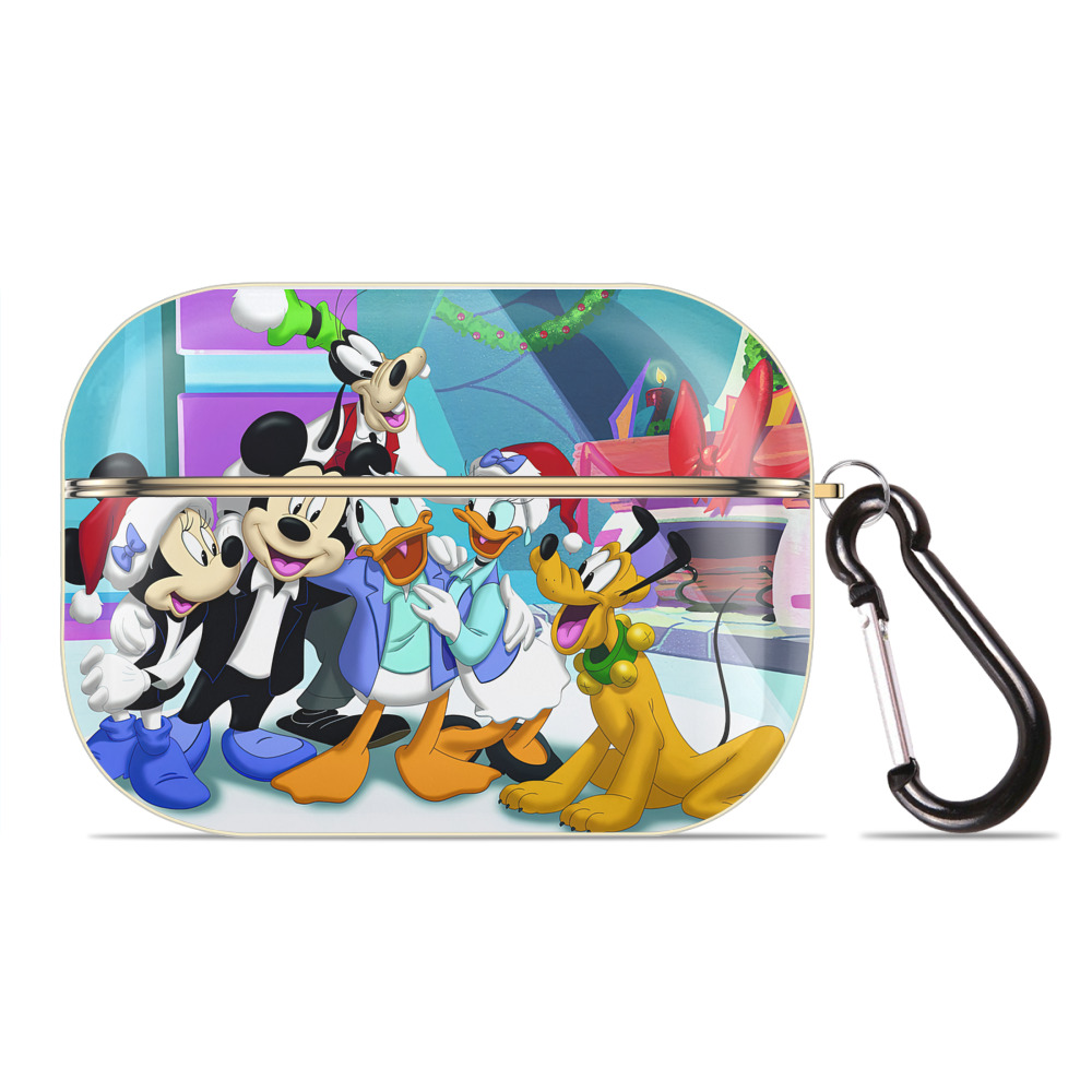 （画像用） ミッキーマウス Mickey Mouse 【AirPods Pro用】ハードシェル保護ケース｜耐衝撃・防指紋・カラビナ付き商品仕様
