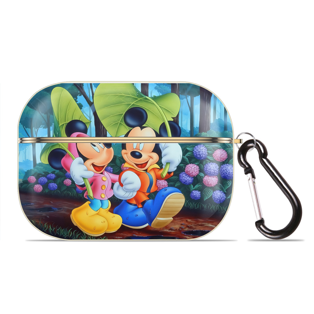 （画像用） ミッキーマウス Mickey Mouse 【AirPods Pro用】ハードシェル保護ケース｜耐衝撃・防指紋・カラビナ付き商品仕様
