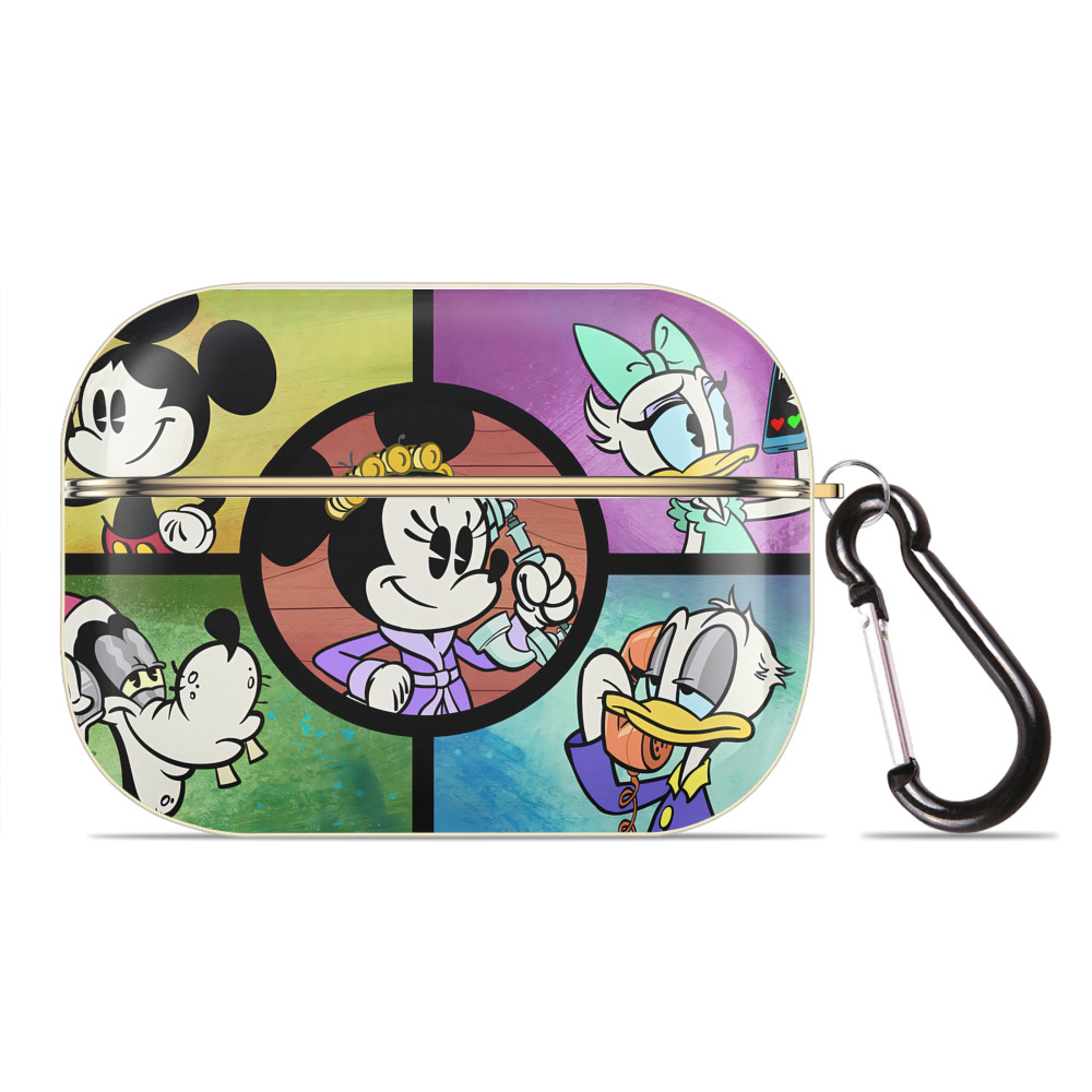 （画像用） ミッキーマウス Mickey Mouse 【AirPods Pro用】ハードシェル保護ケース｜耐衝撃・防指紋・カラビナ付き商品仕様