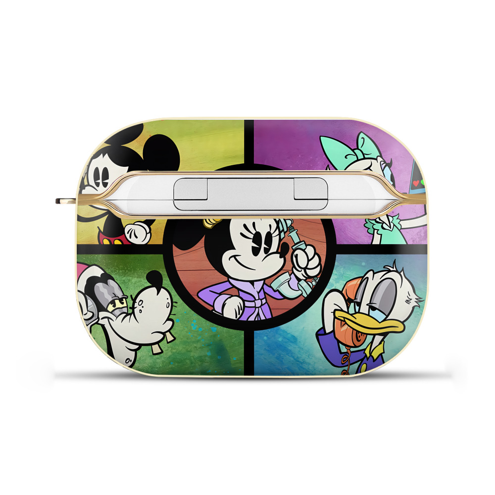 （画像用） ミッキーマウス Mickey Mouse 【AirPods Pro用】ハードシェル保護ケース｜耐衝撃・防指紋・カラビナ付き商品仕様