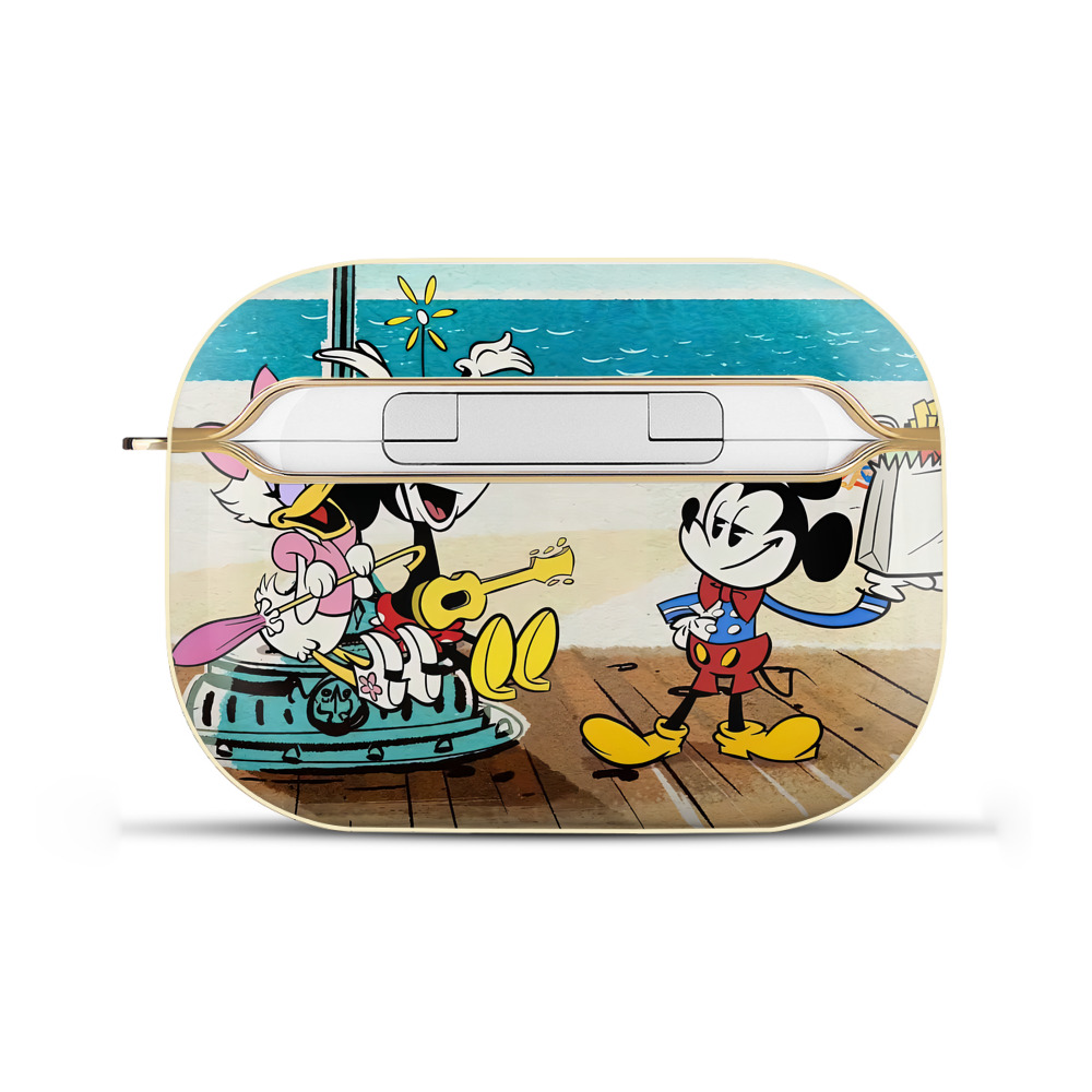 （画像用） ミッキーマウス Mickey Mouse 【AirPods Pro用】ハードシェル保護ケース｜耐衝撃・防指紋・カラビナ付き商品仕様
