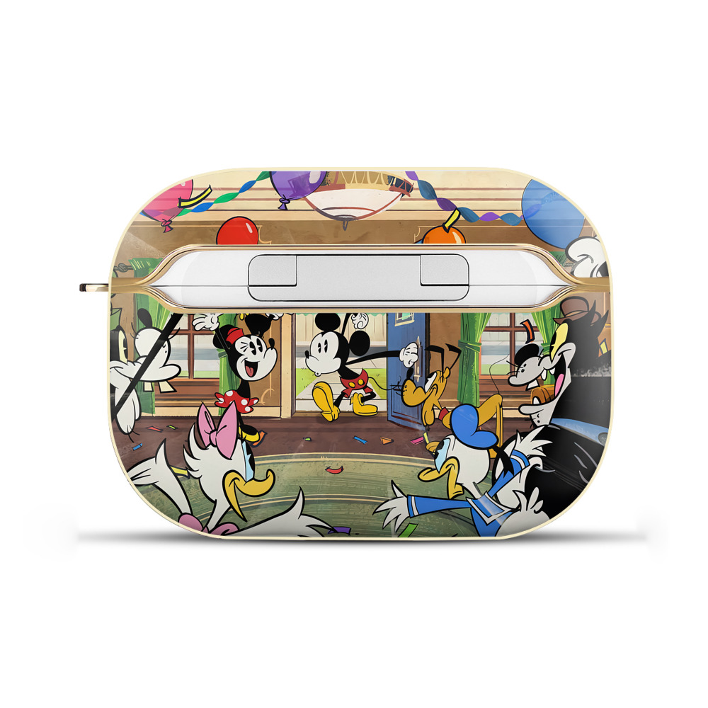 （画像用） ミッキーマウス Mickey Mouse 【AirPods Pro用】ハードシェル保護ケース｜耐衝撃・防指紋・カラビナ付き商品仕様