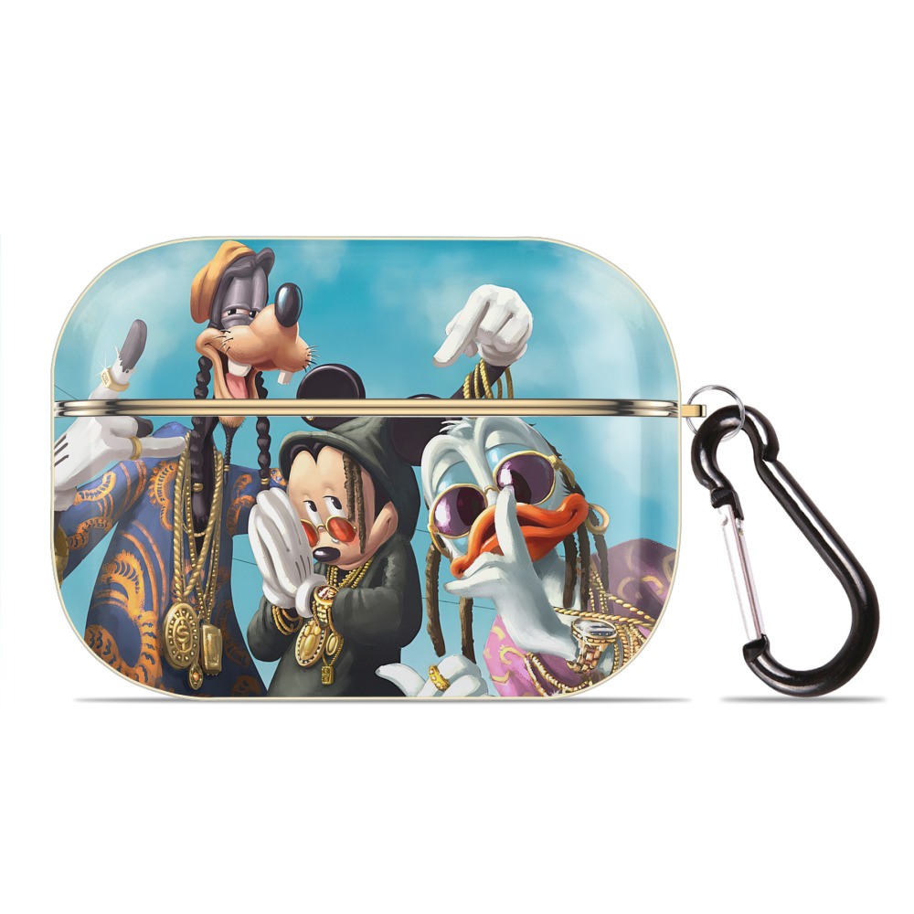 （画像用） ミッキーマウス Mickey Mouse 【AirPods Pro用】ハードシェル保護ケース｜耐衝撃・防指紋・カラビナ付き商品仕様