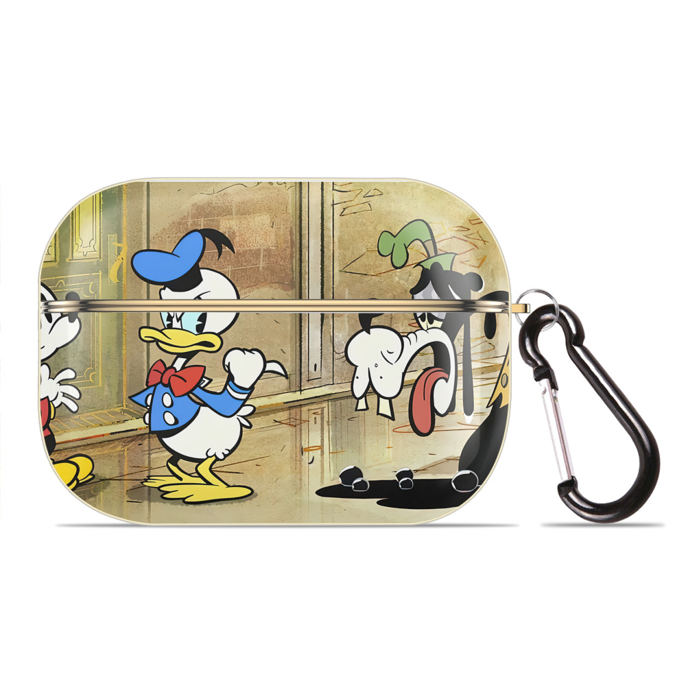 （画像用） ミッキーマウス Mickey Mouse 【AirPods Pro用】ハードシェル保護ケース｜耐衝撃・防指紋・カラビナ付き商品仕様