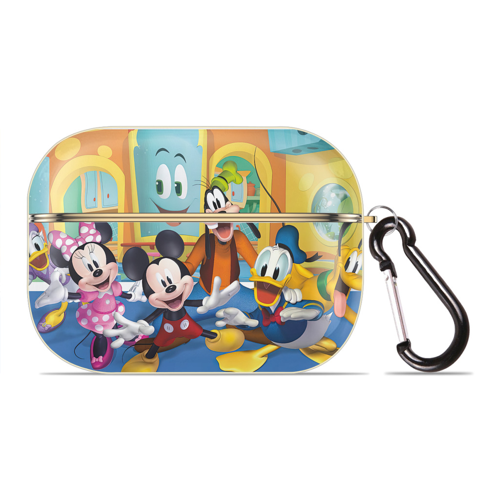 （画像用） ミッキーマウス Mickey Mouse 【AirPods Pro用】ハードシェル保護ケース｜耐衝撃・防指紋・カラビナ付き商品仕様