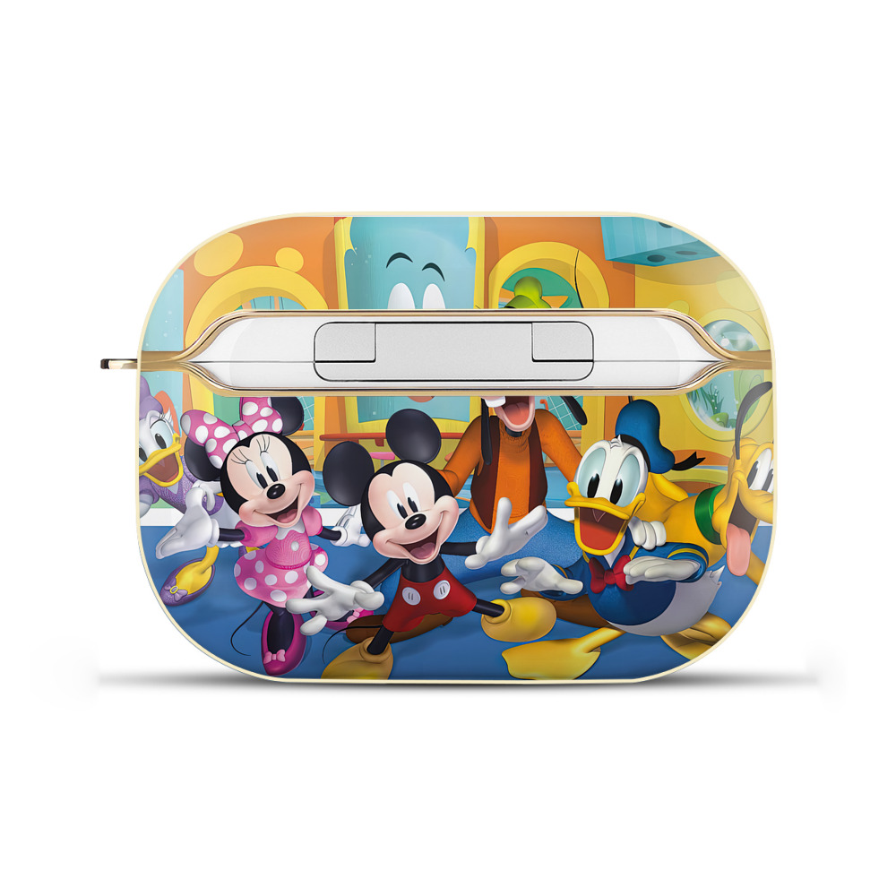 （画像用） ミッキーマウス Mickey Mouse 【AirPods Pro用】ハードシェル保護ケース｜耐衝撃・防指紋・カラビナ付き商品仕様
