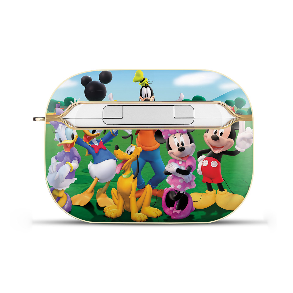 （画像用） ミッキーマウス Mickey Mouse 【AirPods Pro用】ハードシェル保護ケース｜耐衝撃・防指紋・カラビナ付き商品仕様