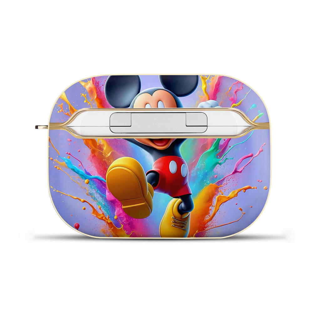 （画像用） ミッキーマウス Mickey Mouse 【AirPods Pro用】ハードシェル保護ケース｜耐衝撃・防指紋・カラビナ付き商品仕様