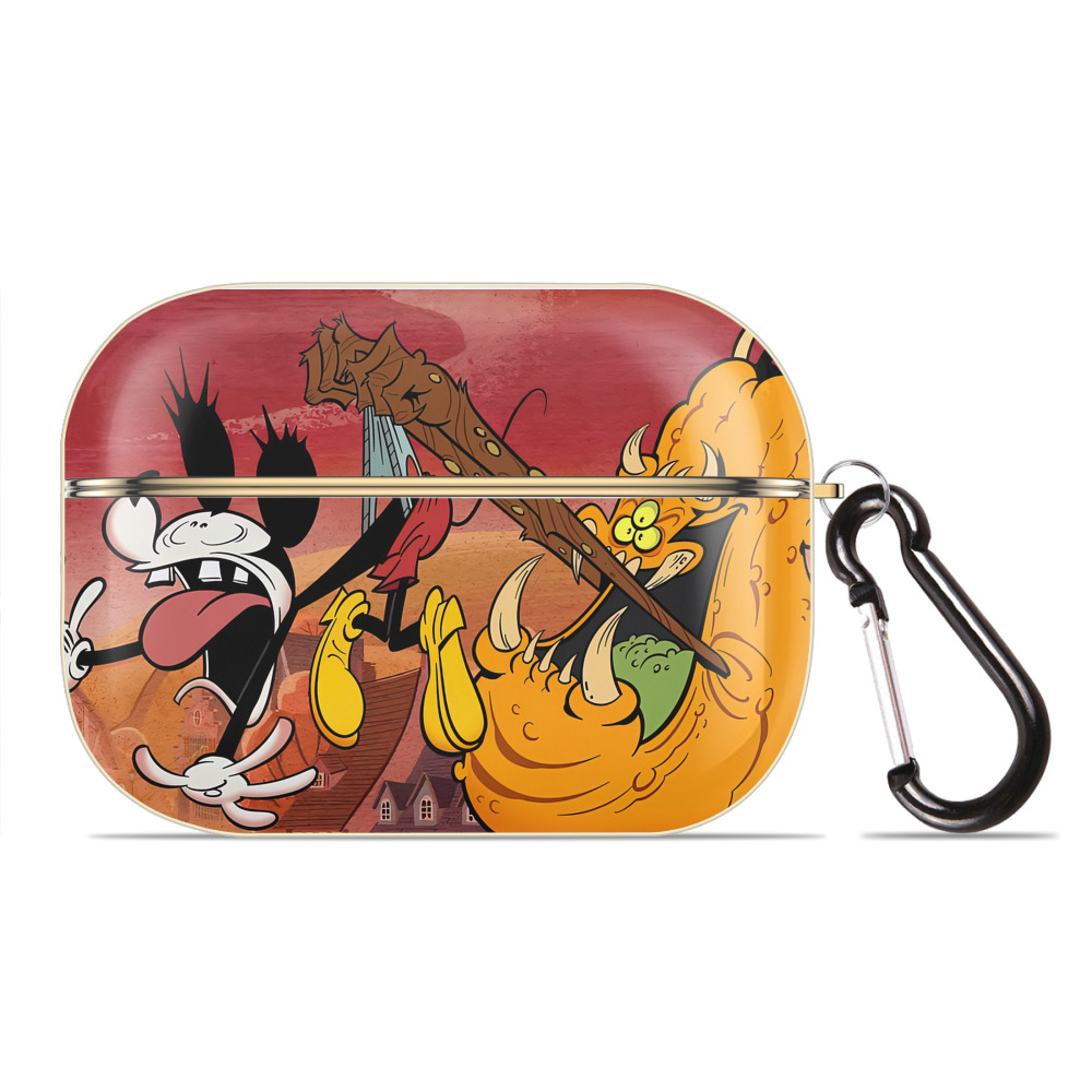 （画像用） ミッキーマウス Mickey Mouse 【AirPods Pro用】ハードシェル保護ケース｜耐衝撃・防指紋・カラビナ付き商品仕様