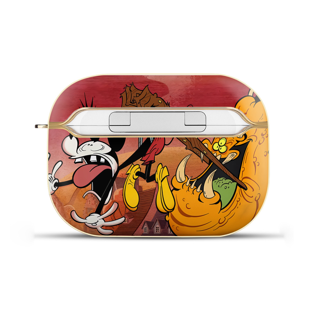（画像用） ミッキーマウス Mickey Mouse 【AirPods Pro用】ハードシェル保護ケース｜耐衝撃・防指紋・カラビナ付き商品仕様