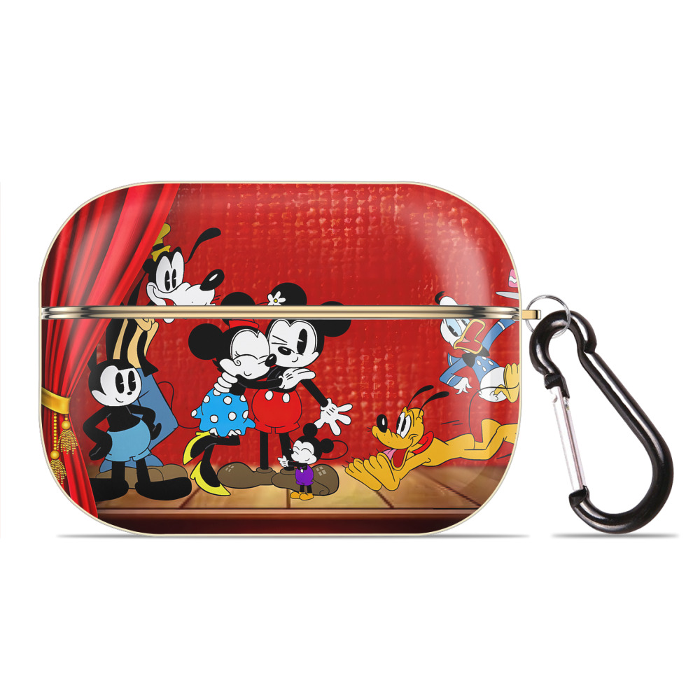 （画像用） ミッキーマウス Mickey Mouse 【AirPods Pro用】ハードシェル保護ケース｜耐衝撃・防指紋・カラビナ付き商品仕様