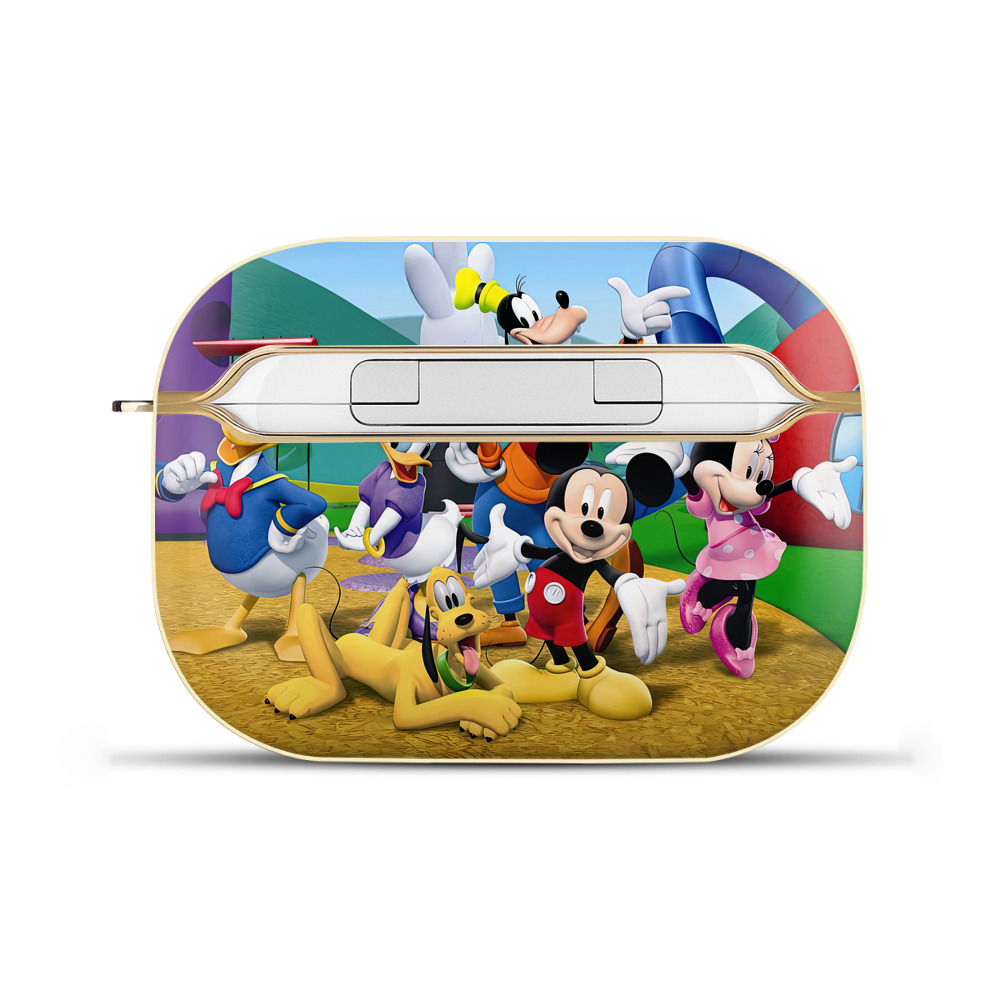 （画像用） ミッキーマウス Mickey Mouse 【AirPods Pro用】ハードシェル保護ケース｜耐衝撃・防指紋・カラビナ付き商品仕様