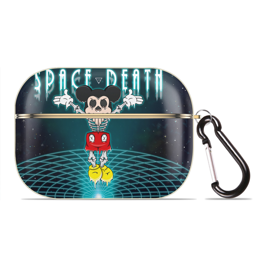 （画像用） ミッキーマウス Mickey Mouse 【AirPods Pro用】ハードシェル保護ケース｜耐衝撃・防指紋・カラビナ付き商品仕様
