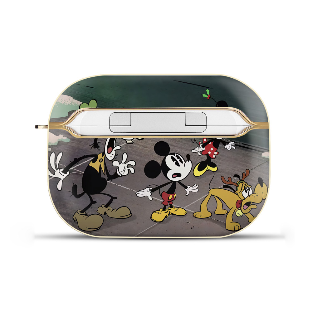 （画像用） ミッキーマウス Mickey Mouse 【AirPods Pro用】ハードシェル保護ケース｜耐衝撃・防指紋・カラビナ付き商品仕様
