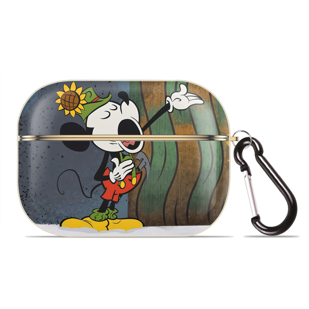（画像用） ミッキーマウス Mickey Mouse 【AirPods Pro用】ハードシェル保護ケース｜耐衝撃・防指紋・カラビナ付き商品仕様