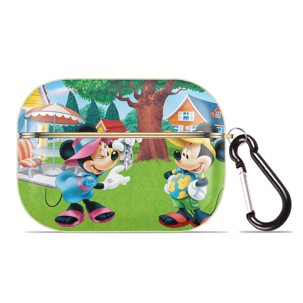 （画像用） ミッキーマウス Mickey Mouse 【AirPods Pro用】ハードシェル保護ケース｜耐衝撃・防指紋・カラビナ付き商品仕様