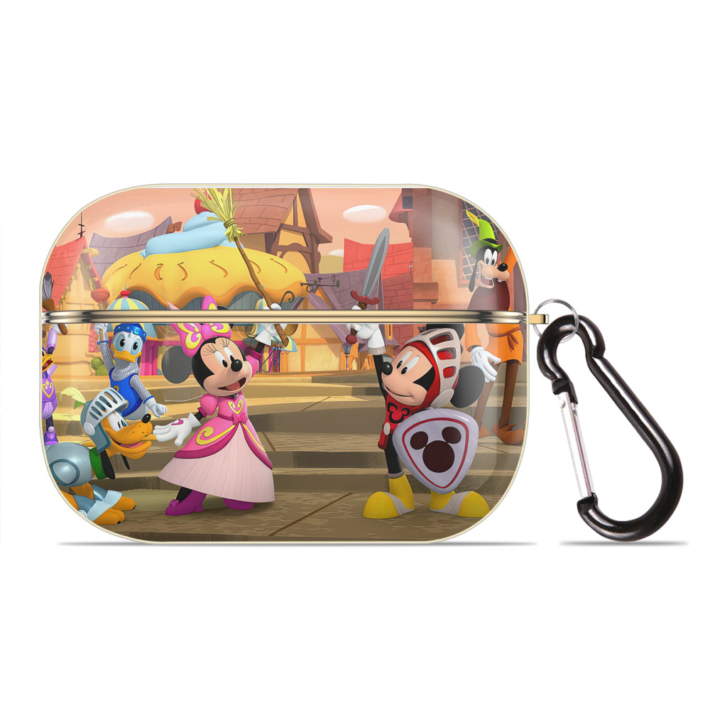 （画像用） ミッキーマウス Mickey Mouse 【AirPods Pro用】ハードシェル保護ケース｜耐衝撃・防指紋・カラビナ付き商品仕様