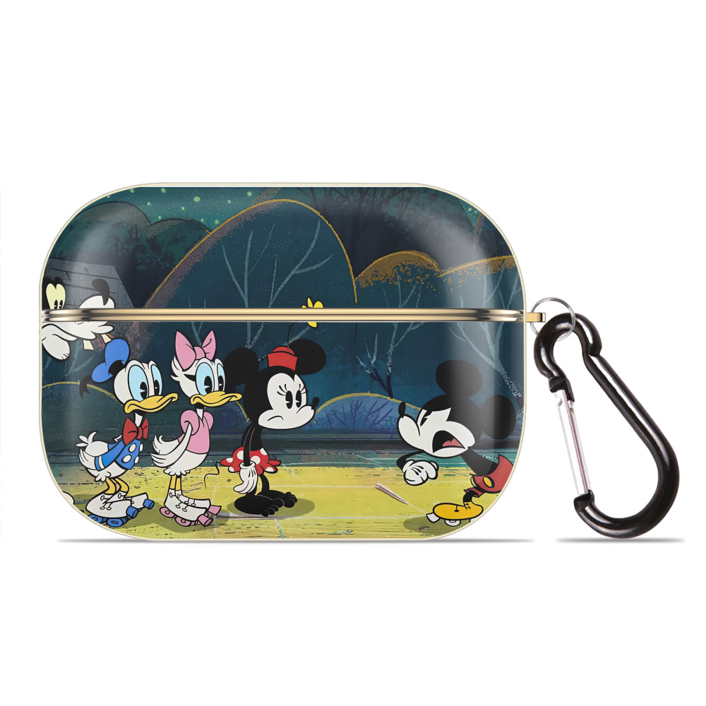 （画像用） ミッキーマウス Mickey Mouse 【AirPods Pro用】ハードシェル保護ケース｜耐衝撃・防指紋・カラビナ付き商品仕様
